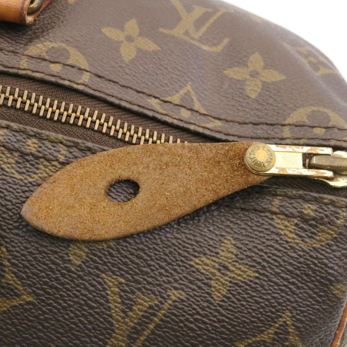 LOUIS VUITTON Monogram Speedy 35 Hand Bag M41524 LV Auth nr018