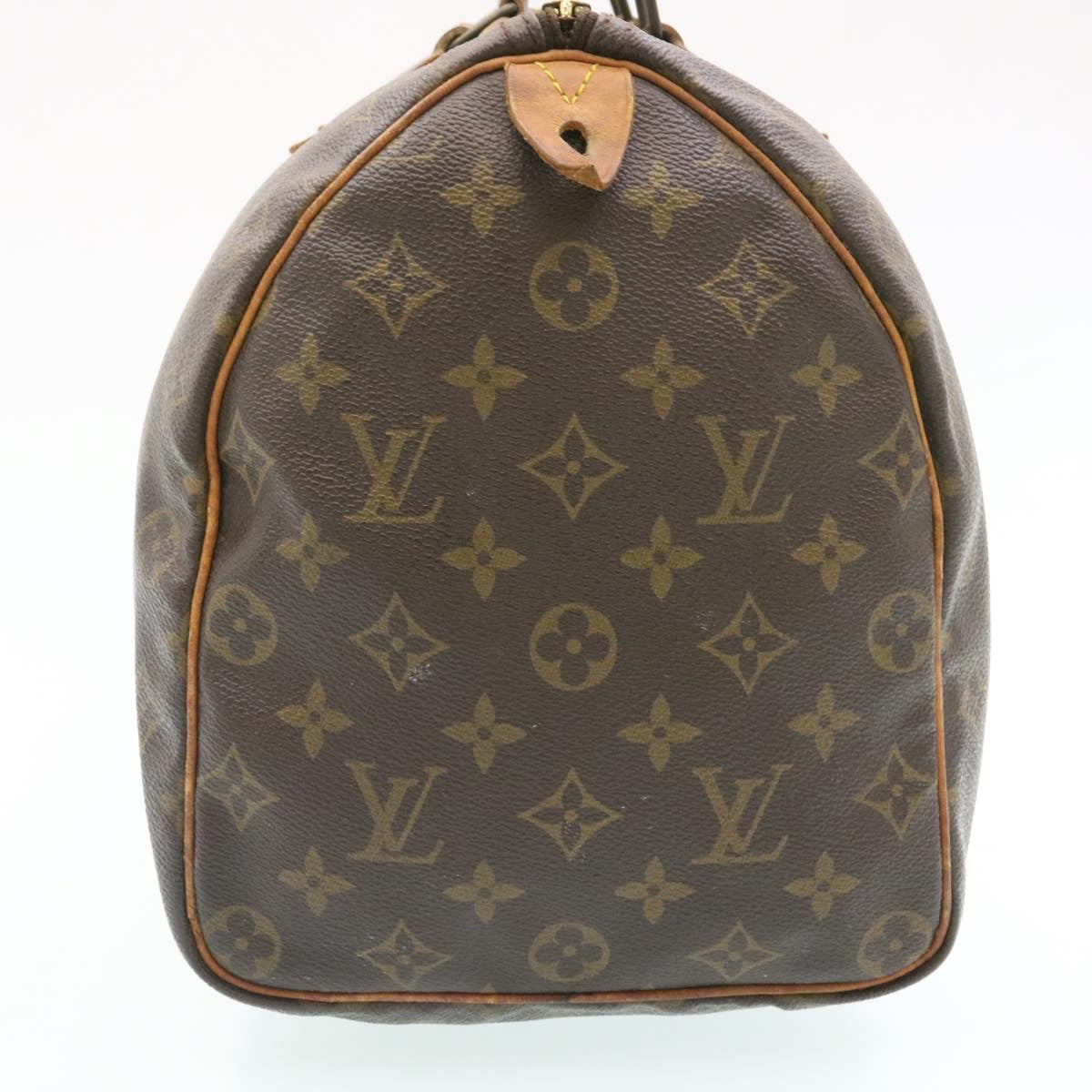 LOUIS VUITTON Monogram Speedy 35 Hand Bag M41524 LV Auth nr018