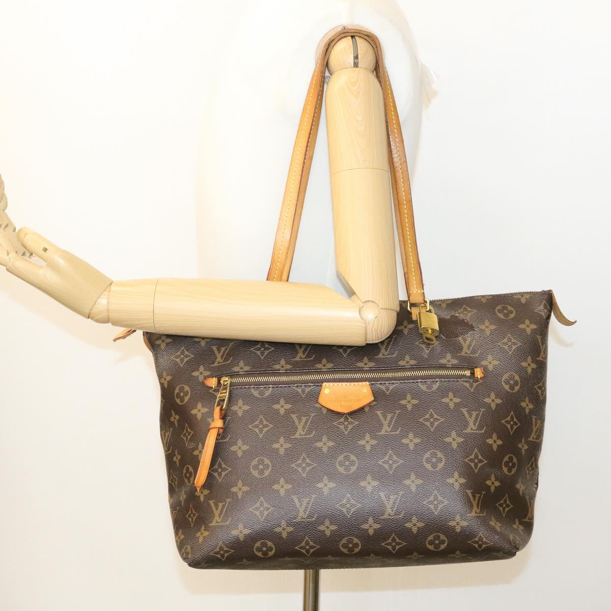 LOUIS VUITTON Monogram Jena MM Tote Bag M42267 LV Auth 34880