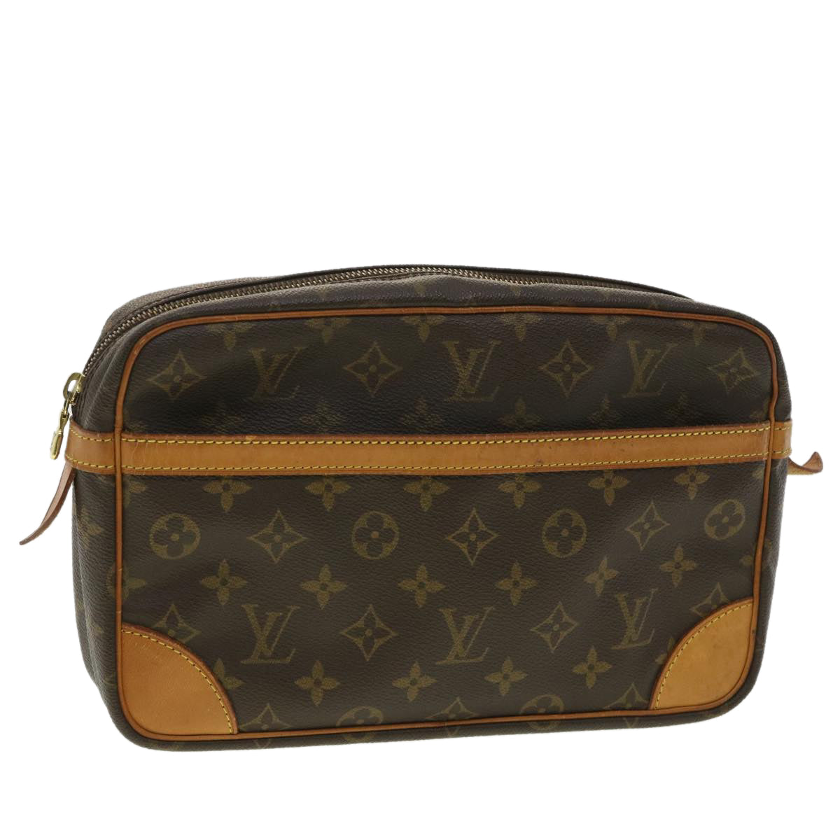 LOUIS VUITTON Monogram Compiegne 28 Clutch Bag M51845 LV Auth ny140