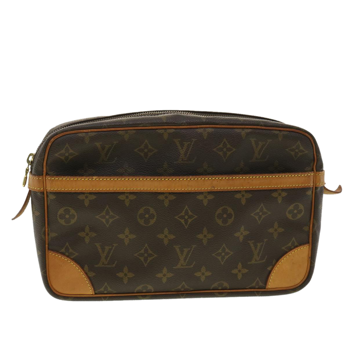 LOUIS VUITTON Monogram Compiegne 28 Clutch Bag M51845 LV Auth ny140