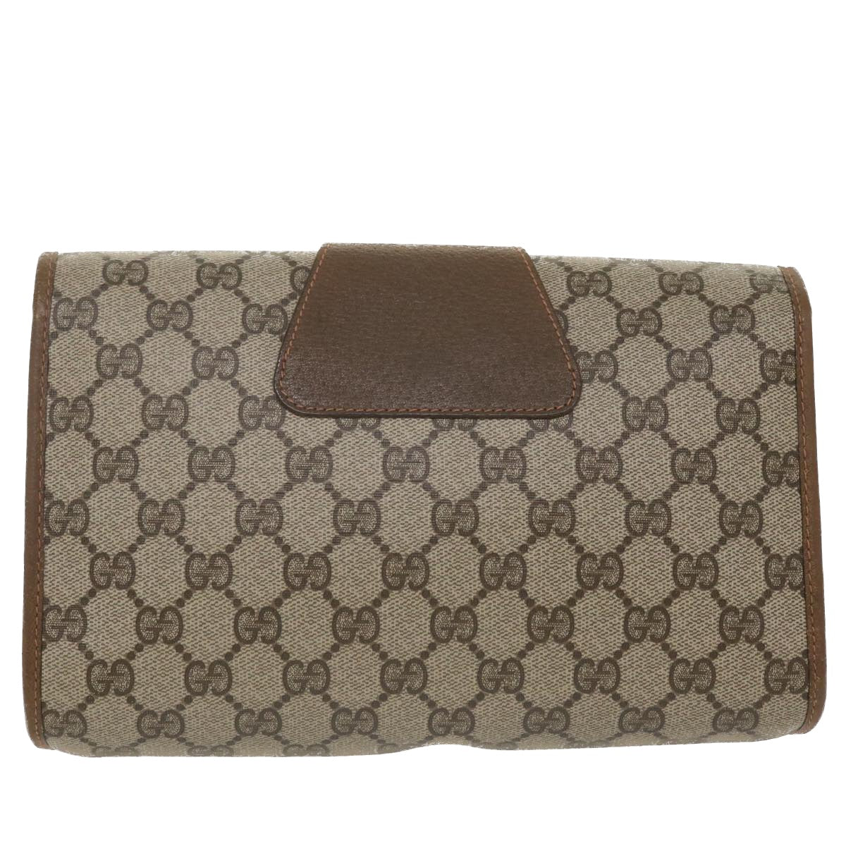 GUCCI GG Canvas Web Sherry Line Clutch Bag Beige Red Green 8901030 Auth ny156 - 0