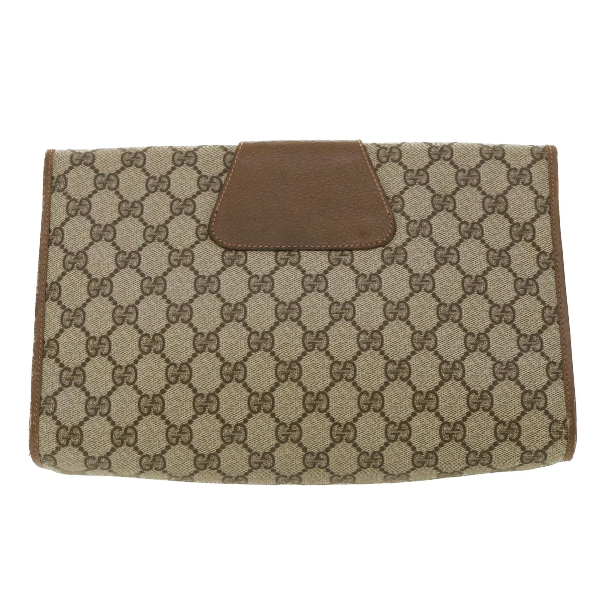 GUCCI GG Canvas Web Sherry Line Clutch Bag Beige Red Green 8901031 Auth ny173 - 0