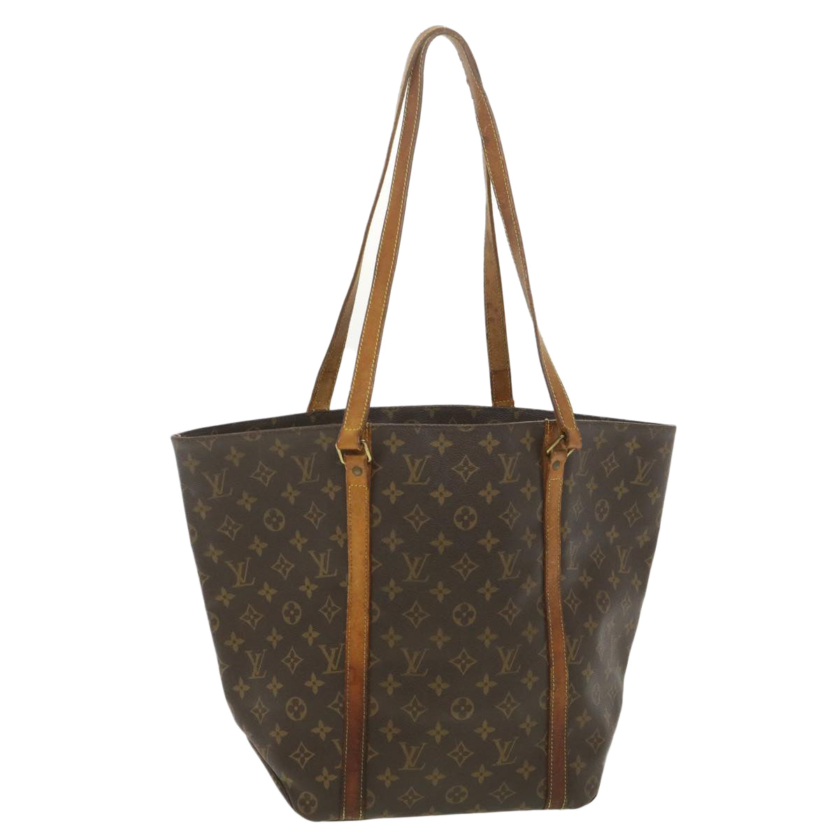 LOUIS VUITTON Monogram Sac Shopping Tote Bag M51108 LV Auth ny218