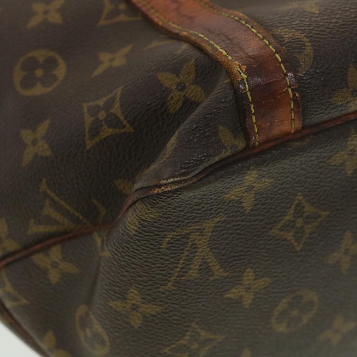 LOUIS VUITTON Monogram Sac Shopping Tote Bag M51108 LV Auth ny218