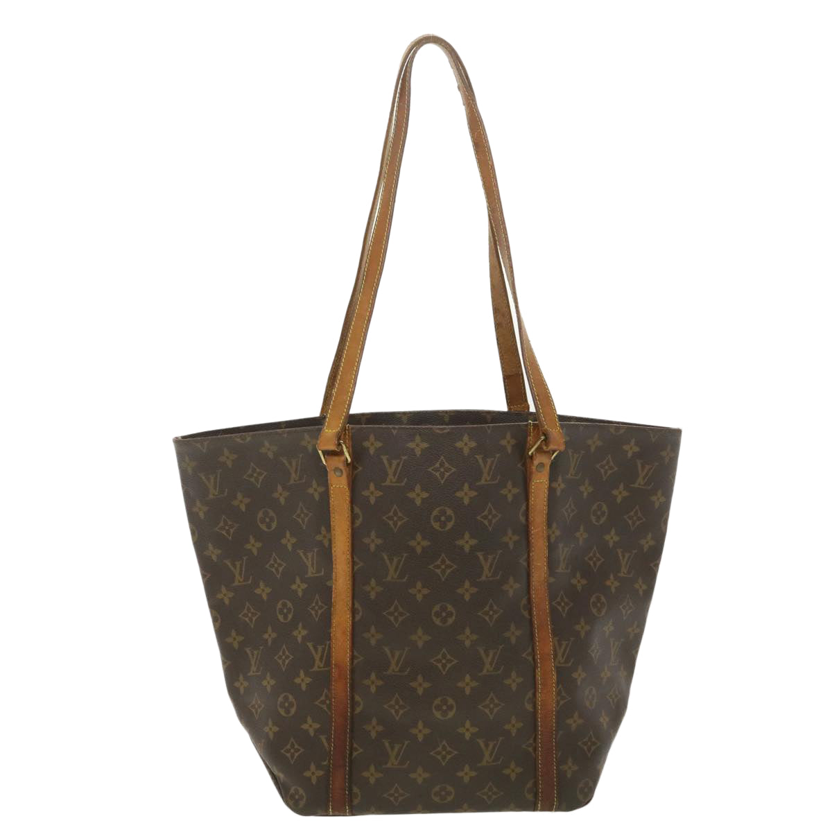 LOUIS VUITTON Monogram Sac Shopping Tote Bag M51108 LV Auth ny218