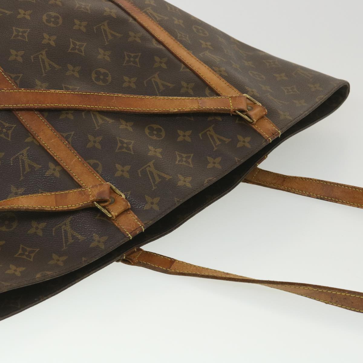 LOUIS VUITTON Monogram Sac Shopping Tote Bag M51108 LV Auth ny218