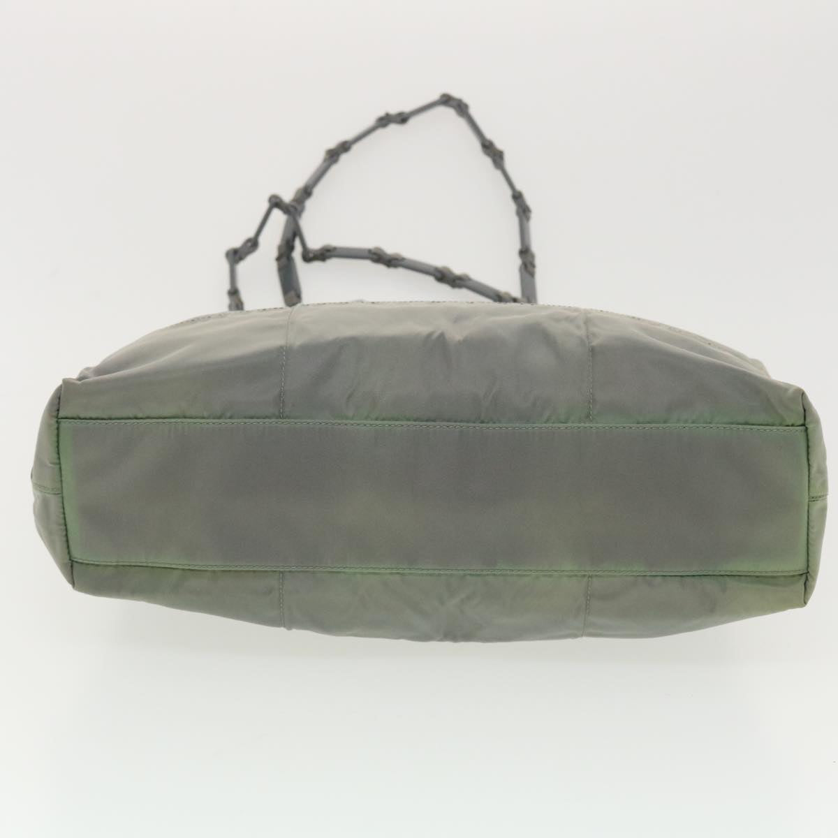 PRADA Shoulder Bag Nylon Gray Auth ny227