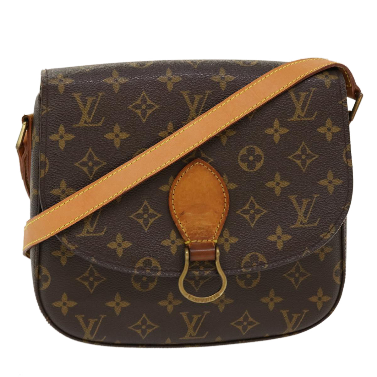 LOUIS VUITTON Monogram Saint Cloud GM Shoulder Bag M51242 LV Auth ny245