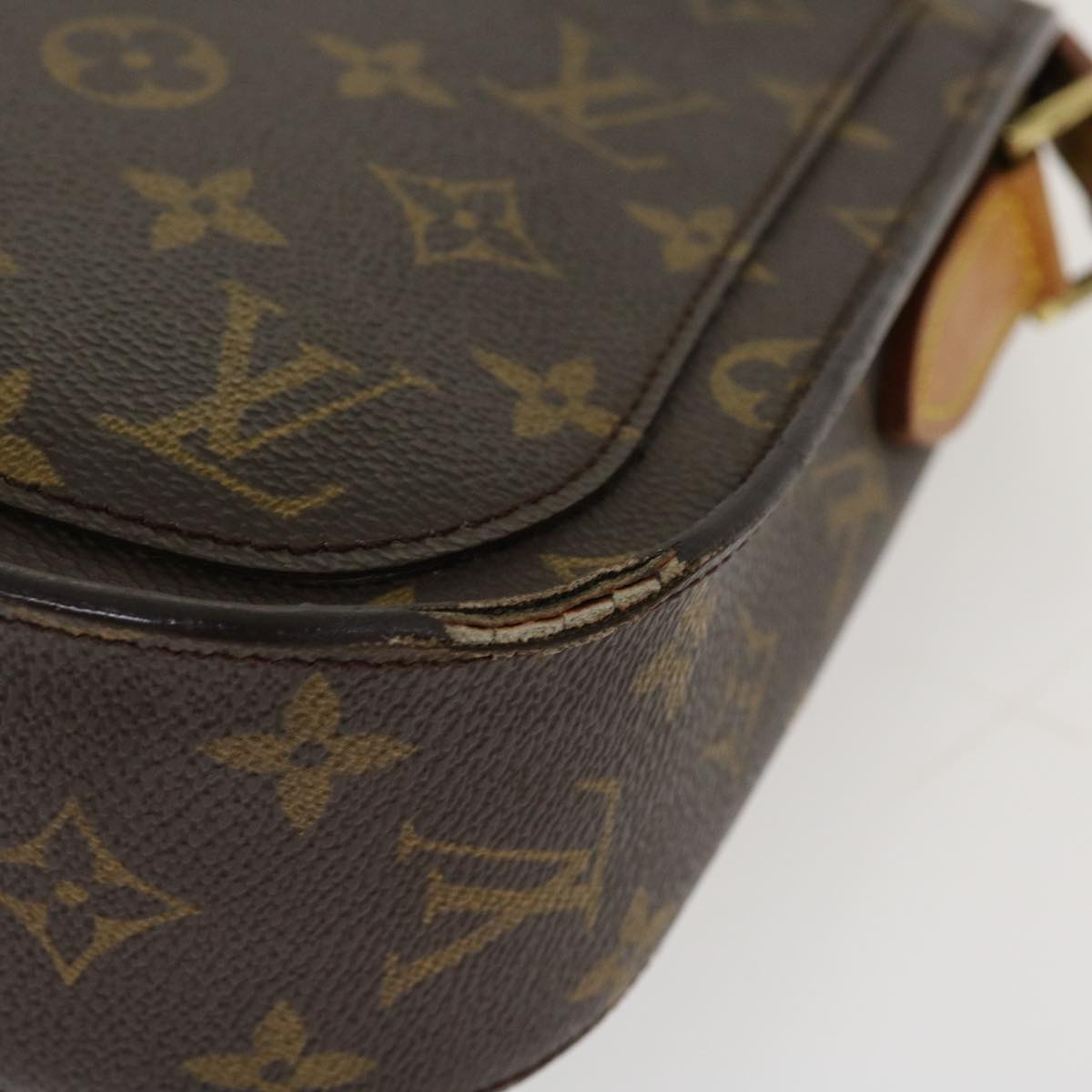 LOUIS VUITTON Monogram Saint Cloud GM Shoulder Bag M51242 LV Auth ny245