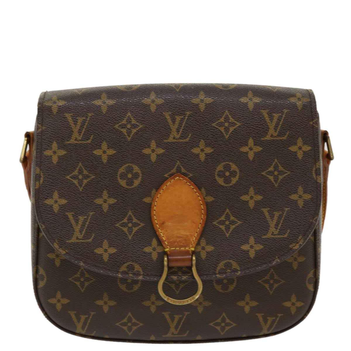 LOUIS VUITTON Monogram Saint Cloud GM Shoulder Bag M51242 LV Auth ny245