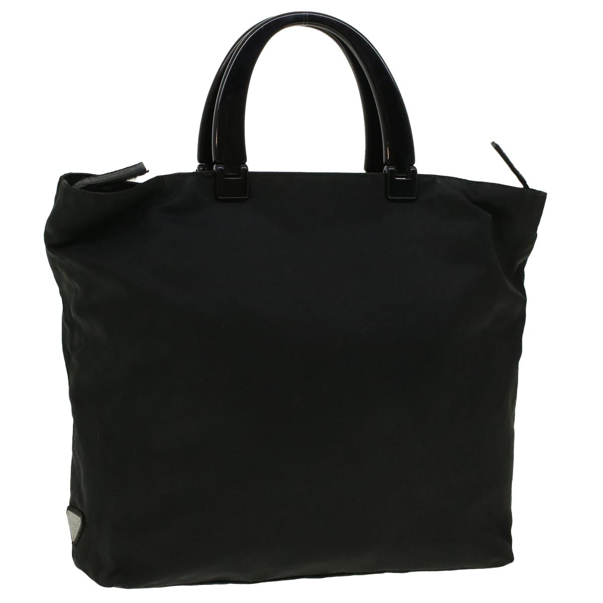 PRADA Hand Bag Nylon Black Auth ny246