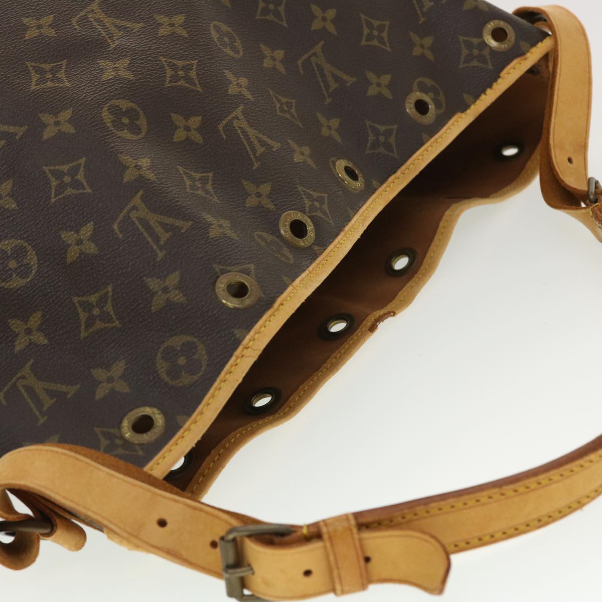 LOUIS VUITTON Monogram Noe Shoulder Bag M42224 LV Auth pt1985