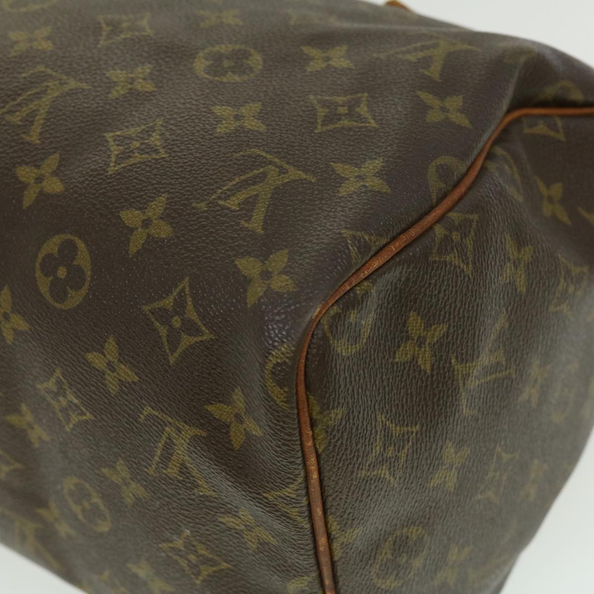 LOUIS VUITTON Monogram Speedy 30 Hand Bag M92642 LV Auth pt2092