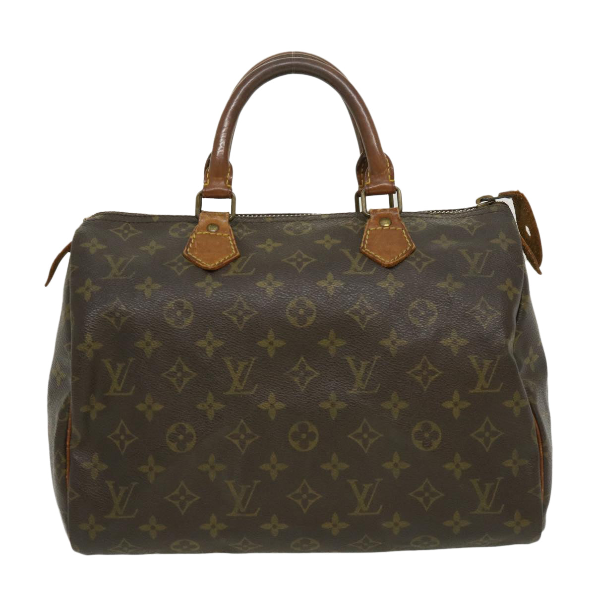 LOUIS VUITTON Monogram Speedy 30 Hand Bag M92642 LV Auth pt2092