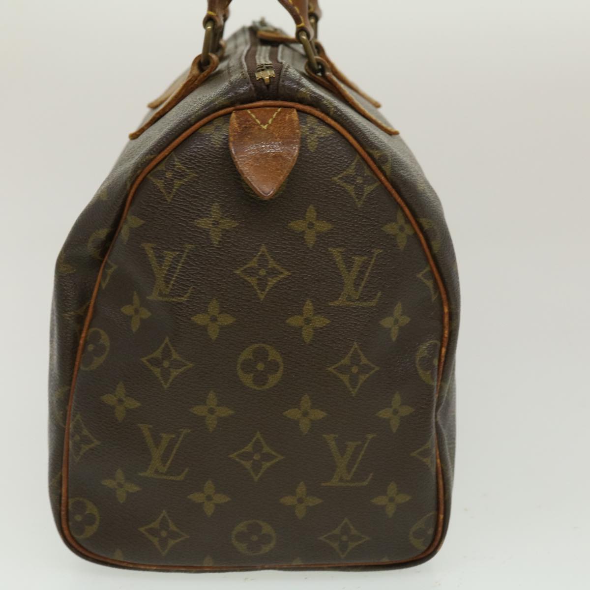 LOUIS VUITTON Monogram Speedy 30 Hand Bag M92642 LV Auth pt2092