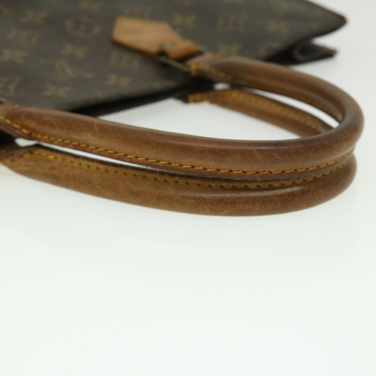 LOUIS VUITTON Monogram Sac Plat Hand Bag M51140 LV Auth pt2100