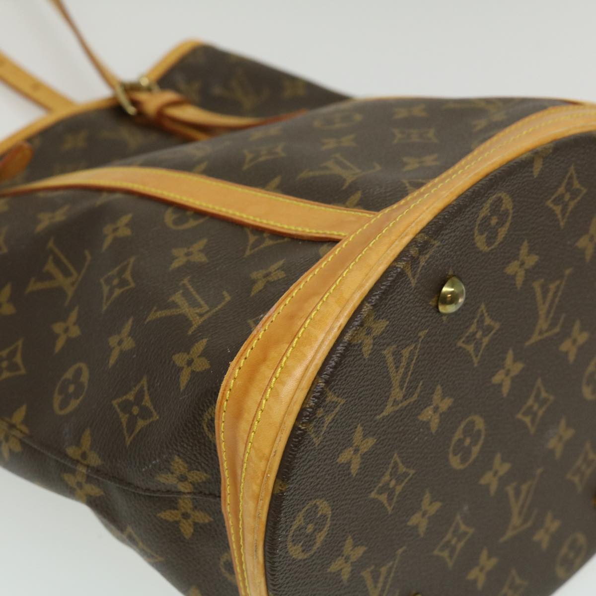 LOUIS VUITTON Monogram Bucket GM Shoulder Bag M42236 LV Auth pt2322