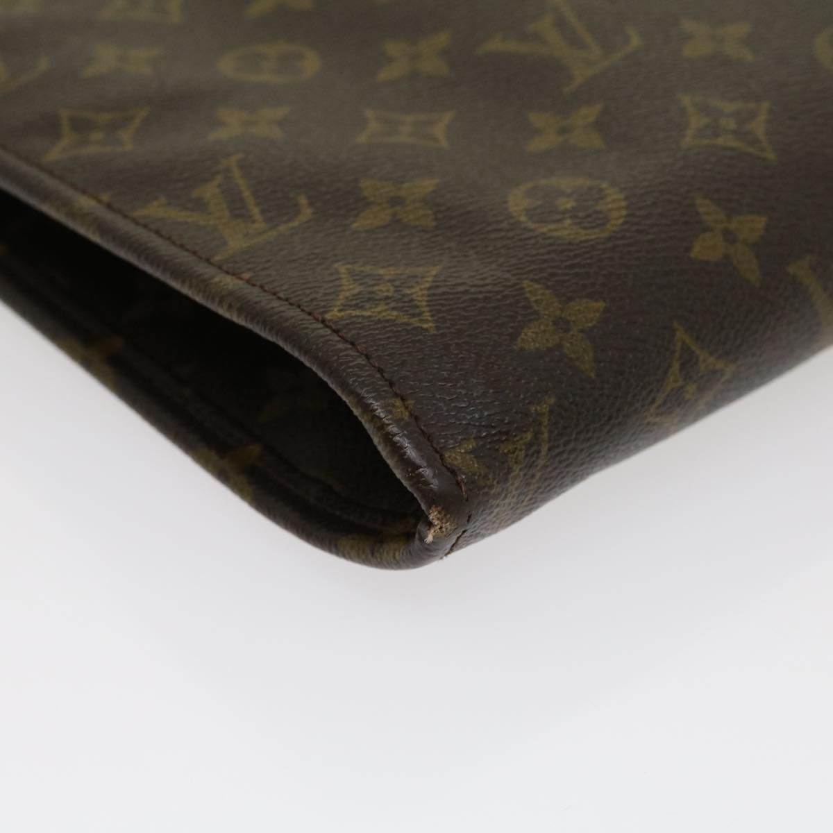 LOUIS VUITTON Monogram Poche Document Briefcase M53400 LV Auth pt2379