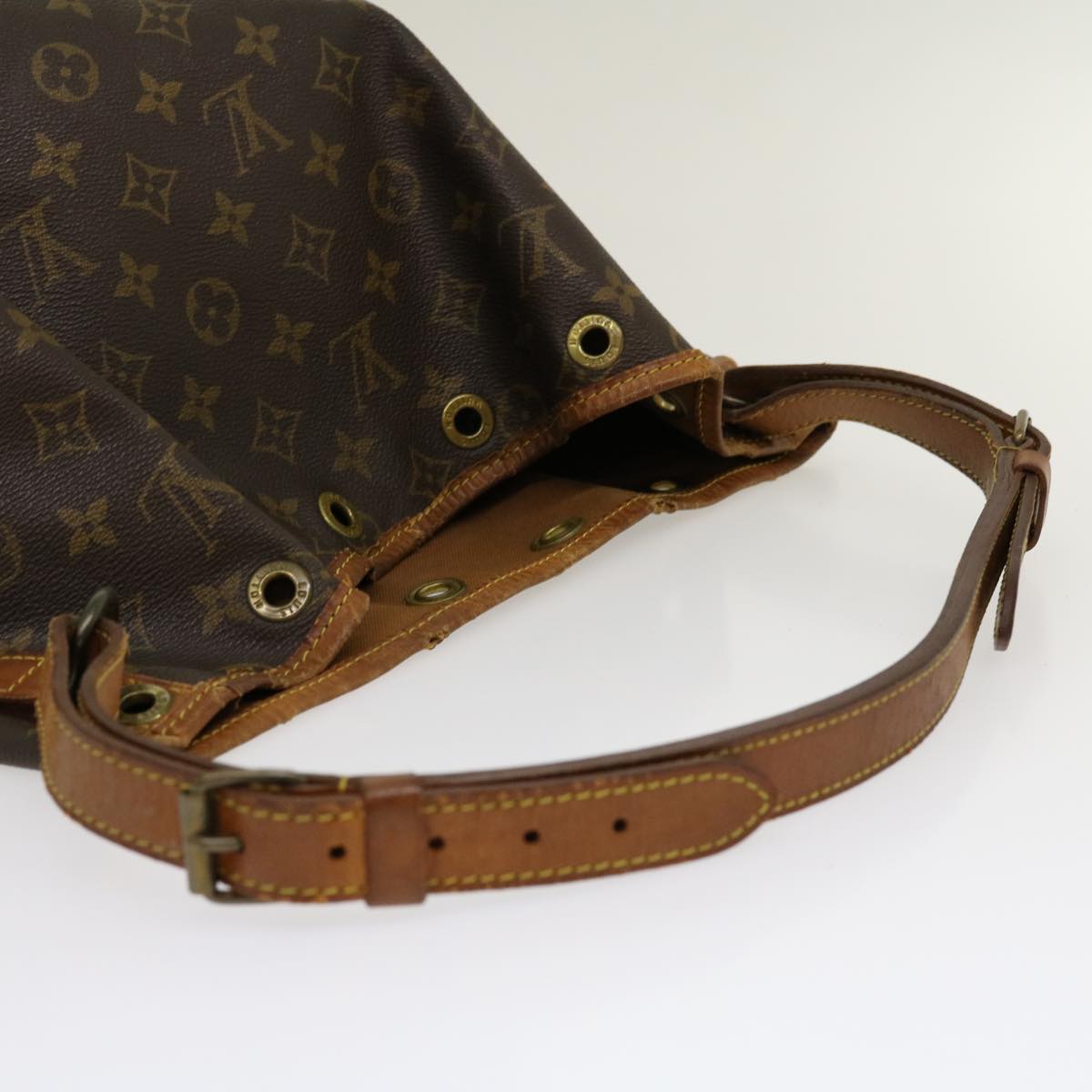 LOUIS VUITTON Monogram Noe Shoulder Bag M42224 LV Auth pt2478