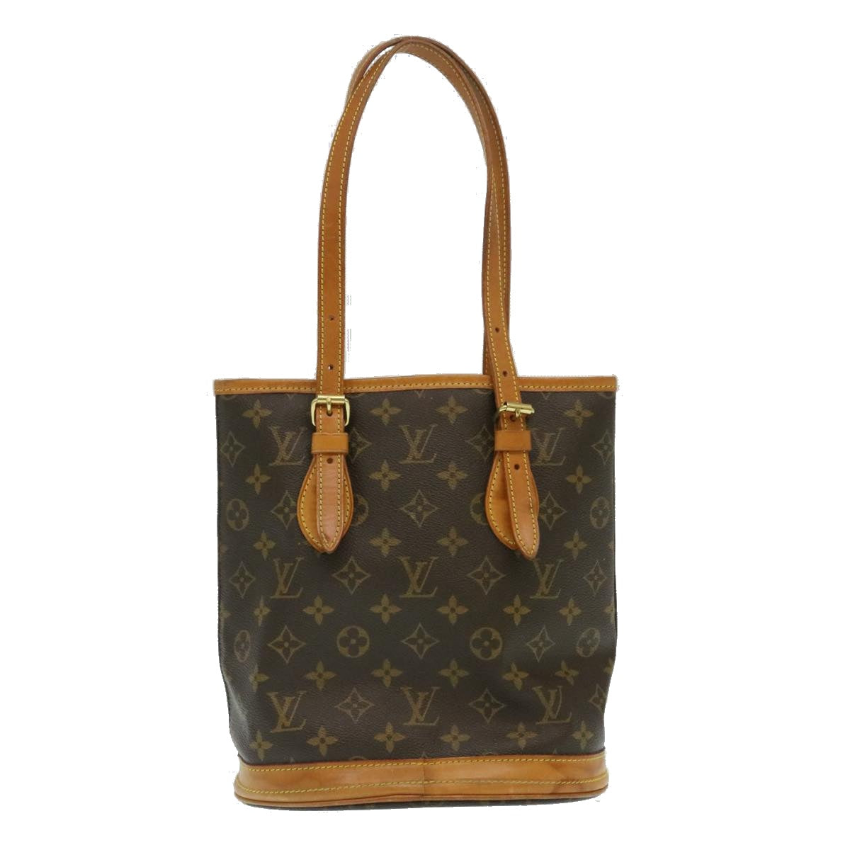 LOUIS VUITTON Monogram Bucket PM Shoulder Bag M42238 LV Auth pt417