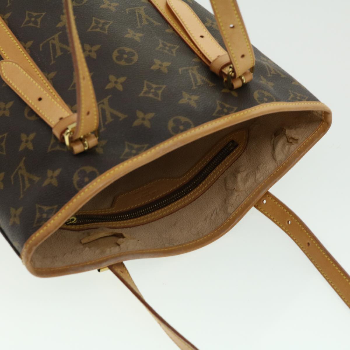 LOUIS VUITTON Monogram Bucket GM Shoulder Bag M42236 LV Auth pt4331