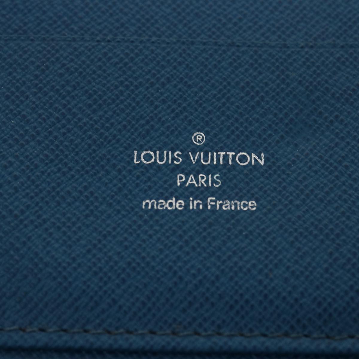 LOUIS VUITTON Epi Organizer Atholl Clutch Bag Blue M60731 LV Auth pt4549