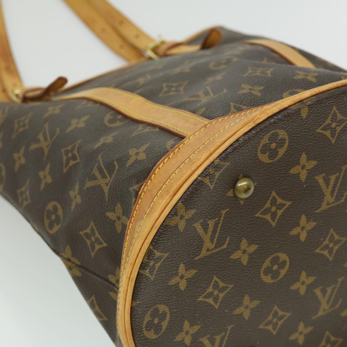 LOUIS VUITTON Monogram Bucket GM Shoulder Bag M42236 LV Auth pt4865