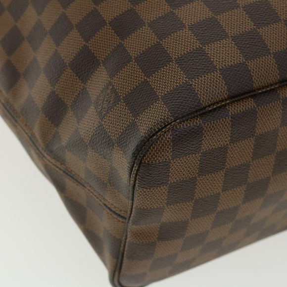LOUIS VUITTON Damier Ebene Neverfull MM Tote Bag N51105 LV Auth pt4962