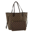 LOUIS VUITTON Damier Ebene Neverfull MM Tote Bag N51105 LV Auth pt4962-1