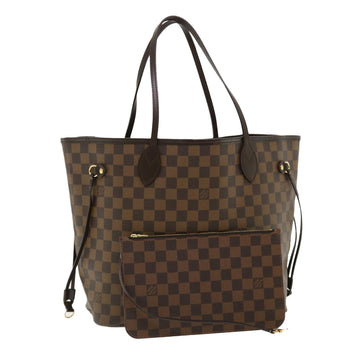 LOUIS VUITTON Damier Ebene Neverfull MM Tote Bag N51105 LV Auth pt4962