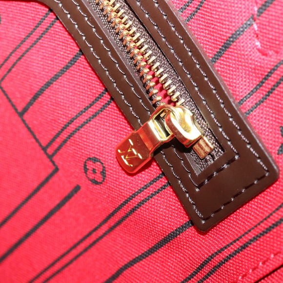 LOUIS VUITTON Damier Ebene Neverfull MM Tote Bag N51105 LV Auth pt4962