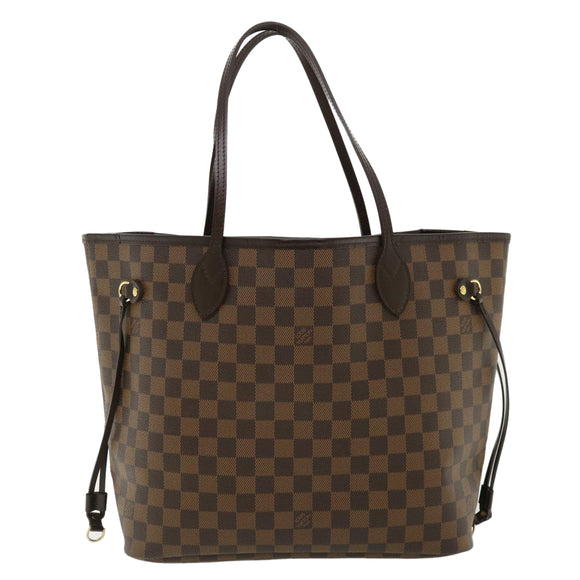 LOUIS VUITTON Damier Ebene Neverfull MM Tote Bag N51105 LV Auth pt4962