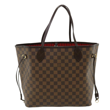 LOUIS VUITTON Damier Ebene Neverfull MM Tote Bag N51105 LV Auth pt4962 - 0