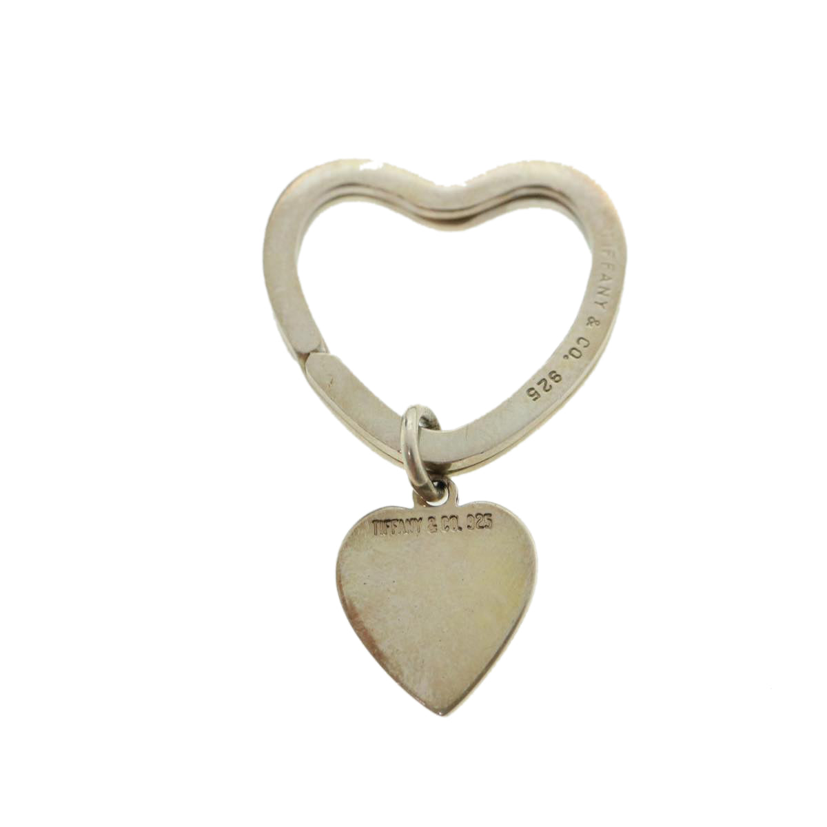 TIFFANY&Co. Heart Key Ring Ag925 Silver Auth pt5217