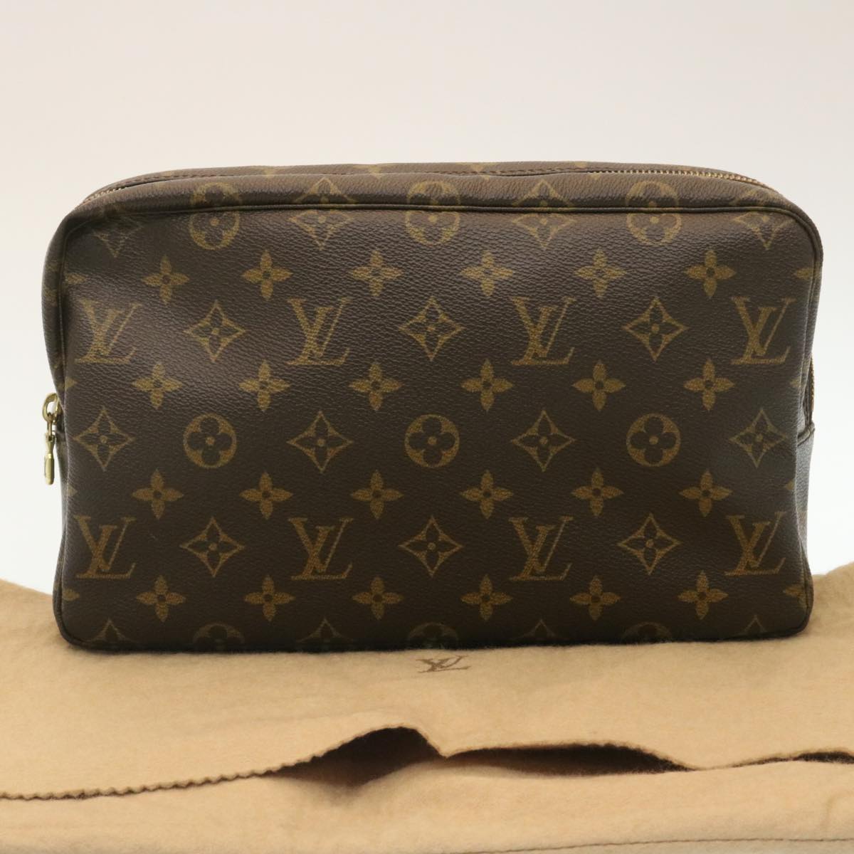 LOUIS VUITTON Monogram Trousse Toilette 28 Clutch Bag M47522 LV Auth pt551