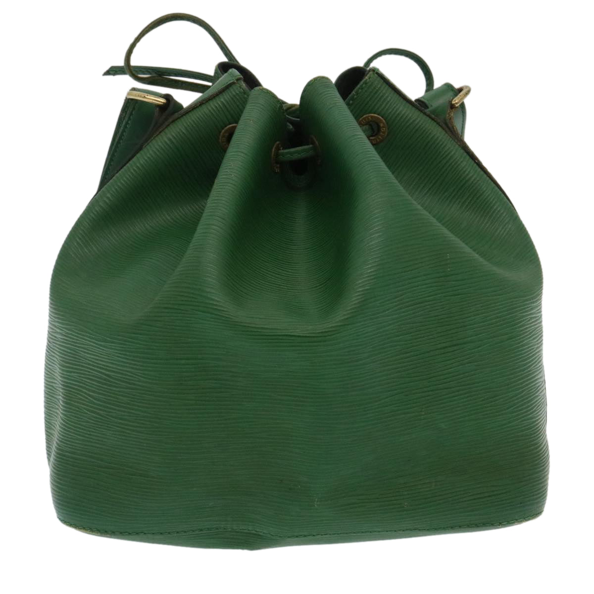 LOUIS VUITTON Epi Petit Noe Shoulder Bag Green M44104 LV Auth pt658