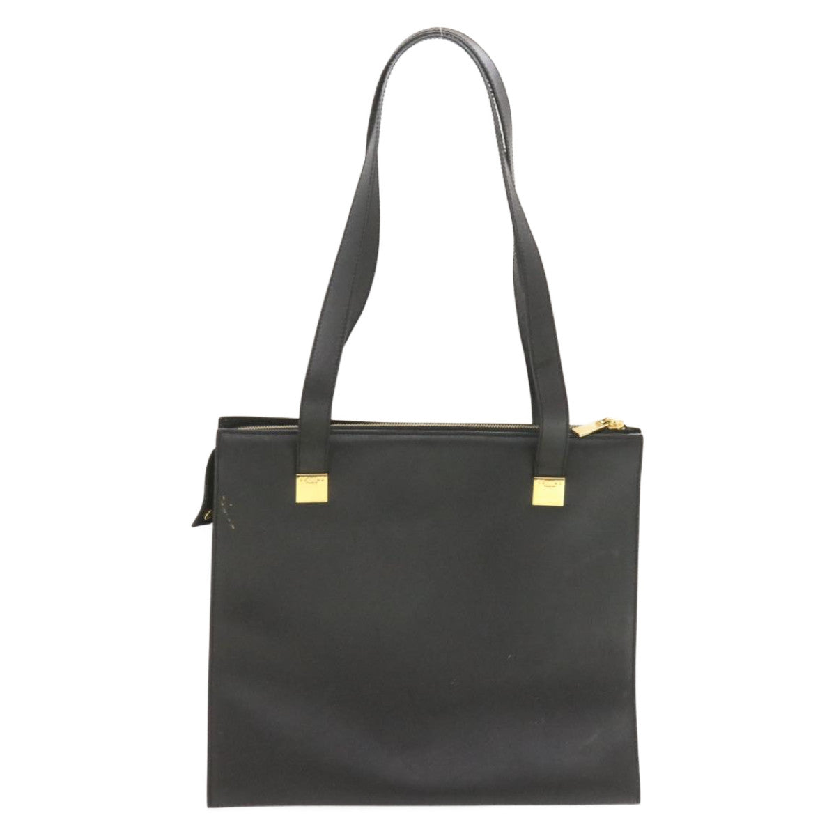CELINE Shoulder Bag PVC Leather Black Auth rd1157