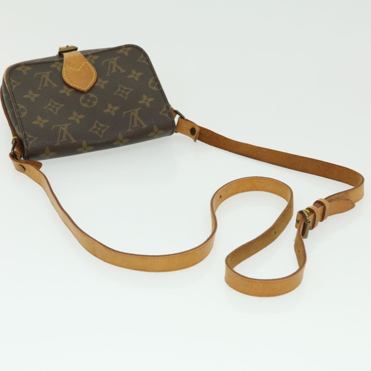 LOUIS VUITTON Monogram Cartouchiere PM Shoulder Bag M51254 LV Auth rd2119