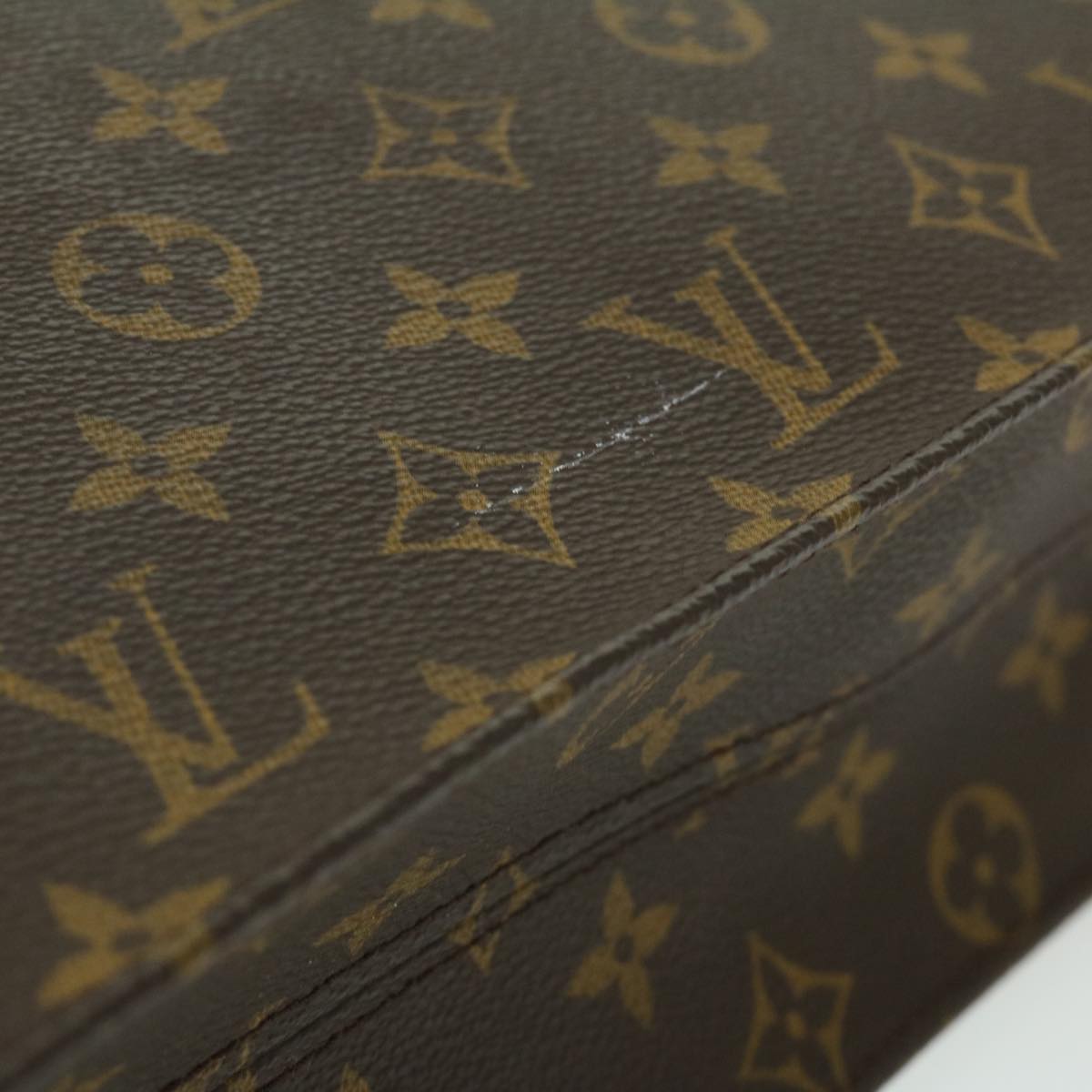 LOUIS VUITTON Monogram Sac Plat Hand Bag M51140 LV Auth rd2148 - 0