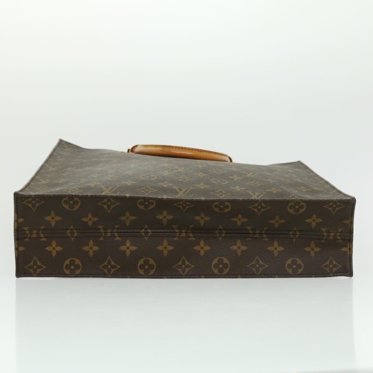 LOUIS VUITTON Monogram Sac Plat Hand Bag M51140 LV Auth rd2148