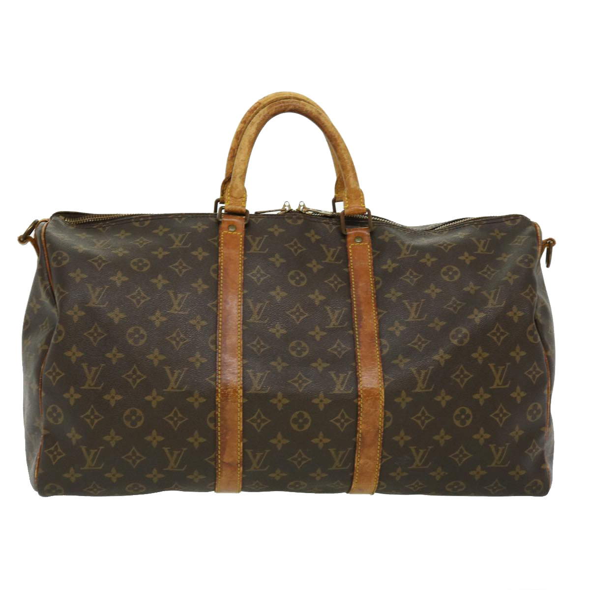 LOUIS VUITTON Monogram Keepall Bandouliere 50 Boston Bag M41416 LV Auth rd2238