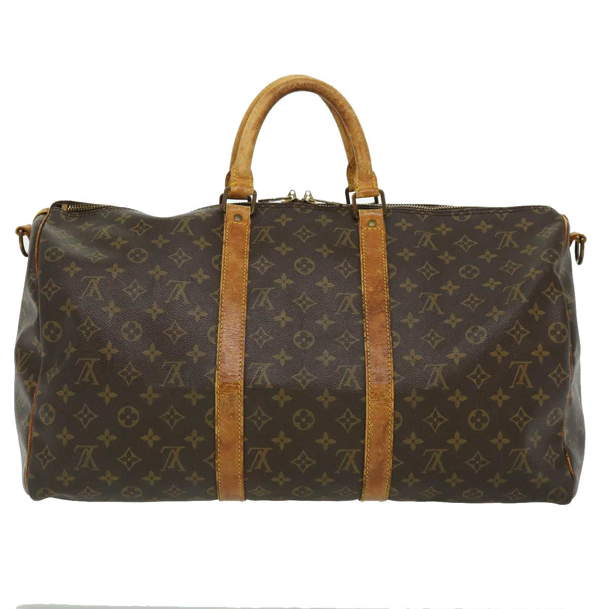 LOUIS VUITTON Monogram Keepall Bandouliere 50 Boston Bag M41416 LV Auth rd2238