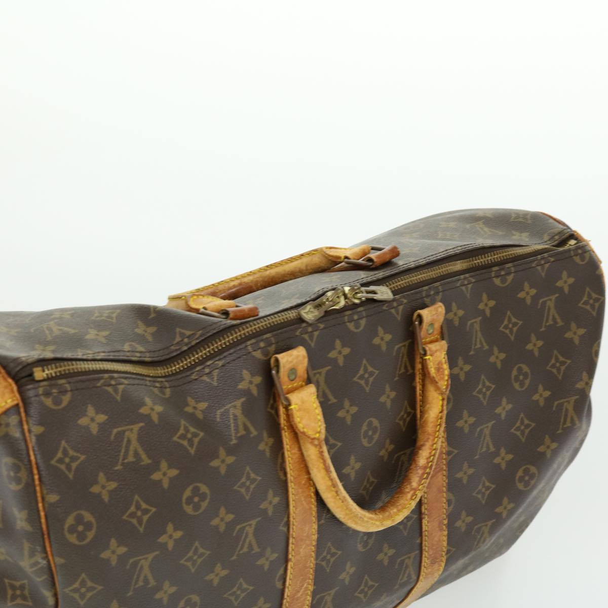 LOUIS VUITTON Monogram Keepall Bandouliere 50 Boston Bag M41416 LV Auth rd2238