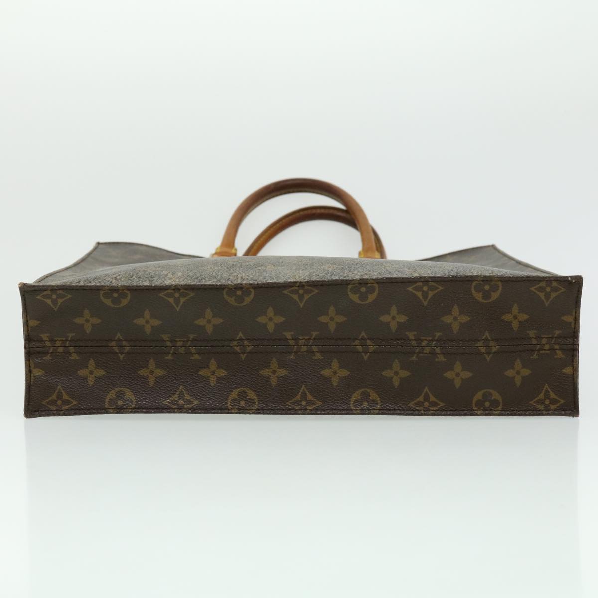 LOUIS VUITTON Monogram Sac Plat Hand Bag M51140 LV Auth rd2267