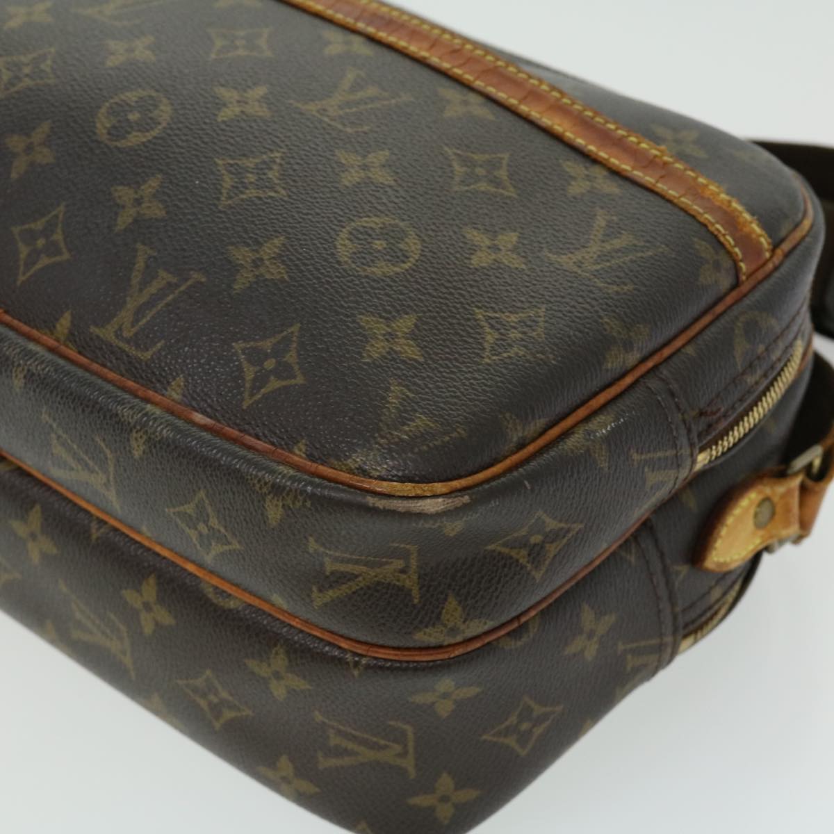 LOUIS VUITTON Monogram Reporter PM Shoulder Bag M45254 LV Auth rd2325