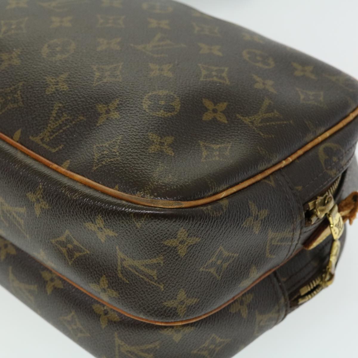 LOUIS VUITTON Monogram Reporter PM Shoulder Bag M45254 LV Auth rd2325