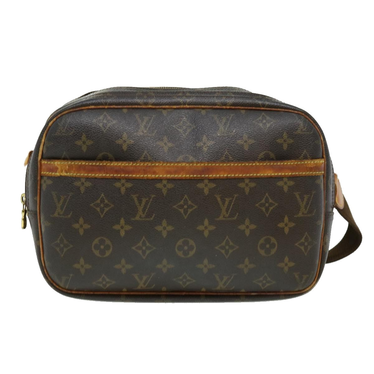 LOUIS VUITTON Monogram Reporter PM Shoulder Bag M45254 LV Auth rd2325