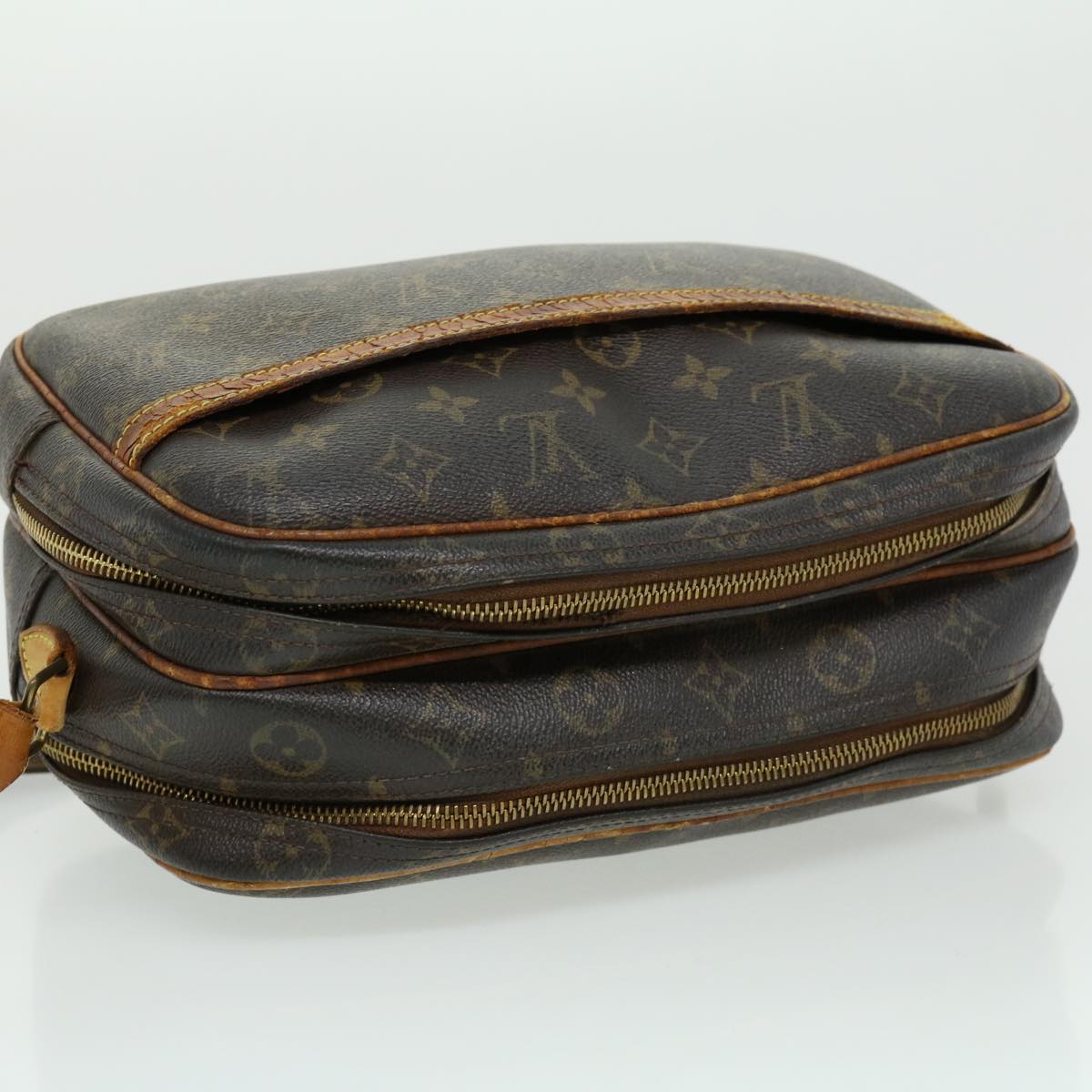 LOUIS VUITTON Monogram Reporter PM Shoulder Bag M45254 LV Auth rd2325