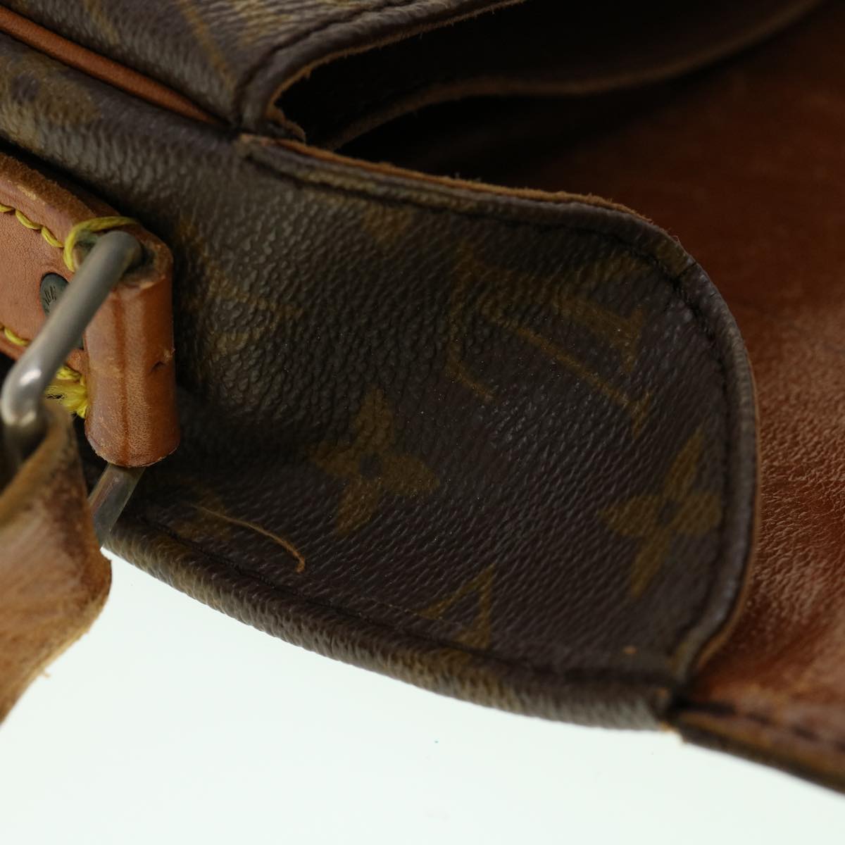 LOUIS VUITTON Monogram Cartouchiere GM Shoulder Bag Vintage M51252 Auth rd2335